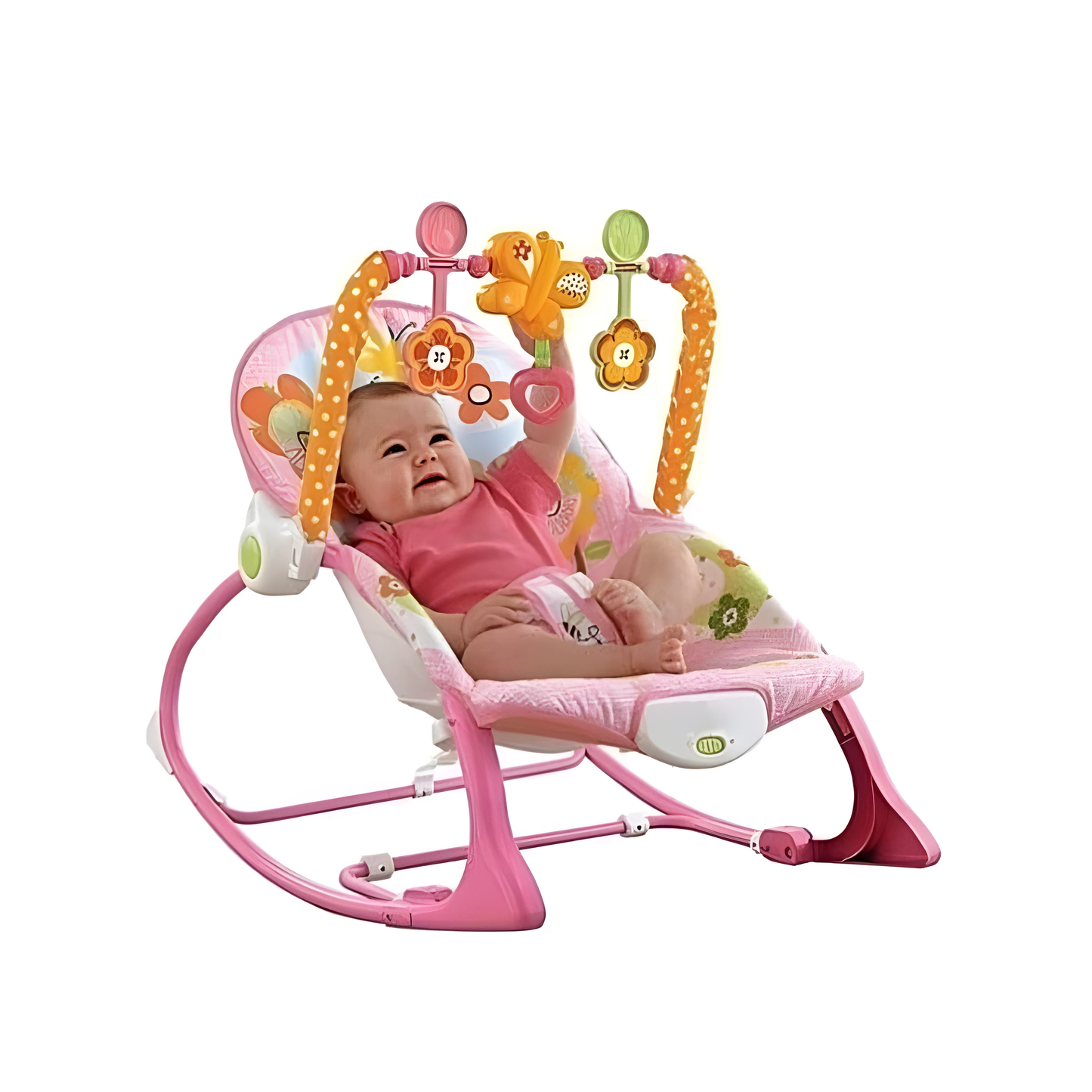 COOLBABY Chaise à bascule pour bébé, chaise à bascule de loisirs pour enfants, fauteuil inclinable pour bébé, lit à bascule multifonctionnel avec vibrations musicales