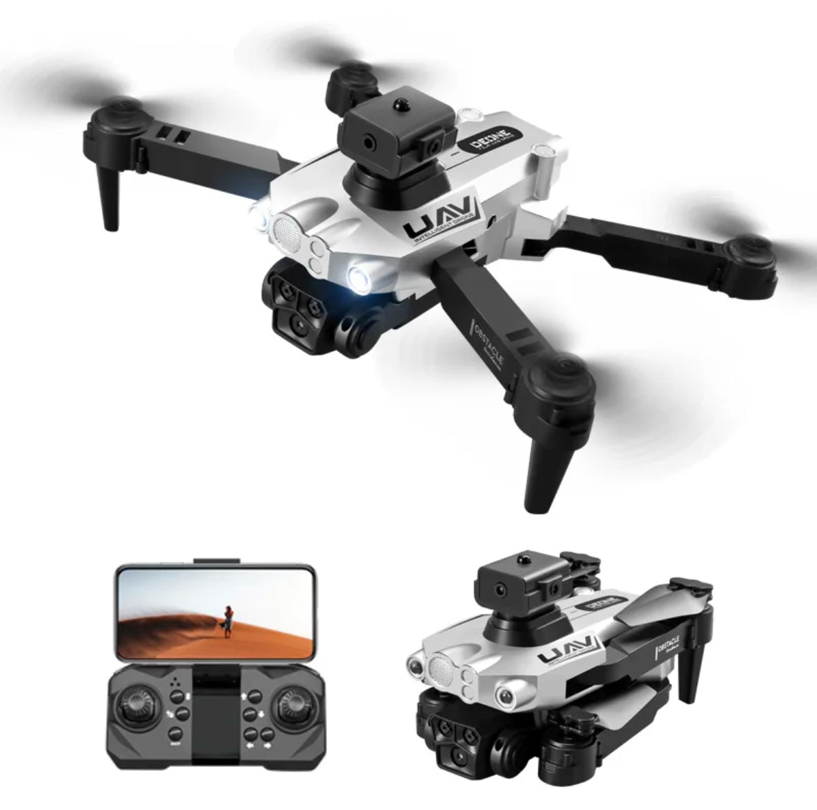 Drone professionnel pour éviter les obstacles à longue distance 4K HD Double caméra électrique à réglage quadcopter Jouets