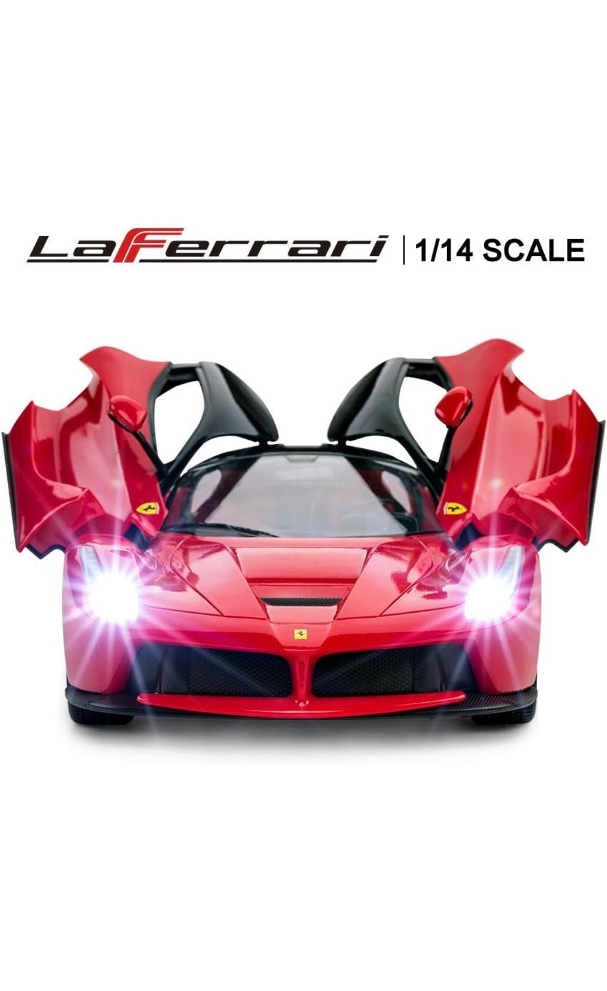 Voiture télécommandée RASTAR | Modèle de voiture jouet radiocommandée Ferrari LaFerrari à l'échelle 1/14 pour garçons et enfants, rouge