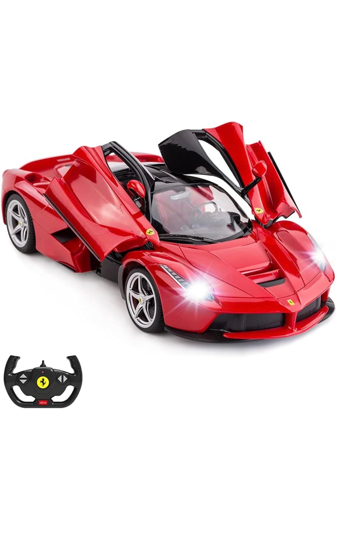 Voiture télécommandée RASTAR | Modèle de voiture jouet radiocommandée Ferrari LaFerrari à l'échelle 1/14 pour garçons et enfants, rouge