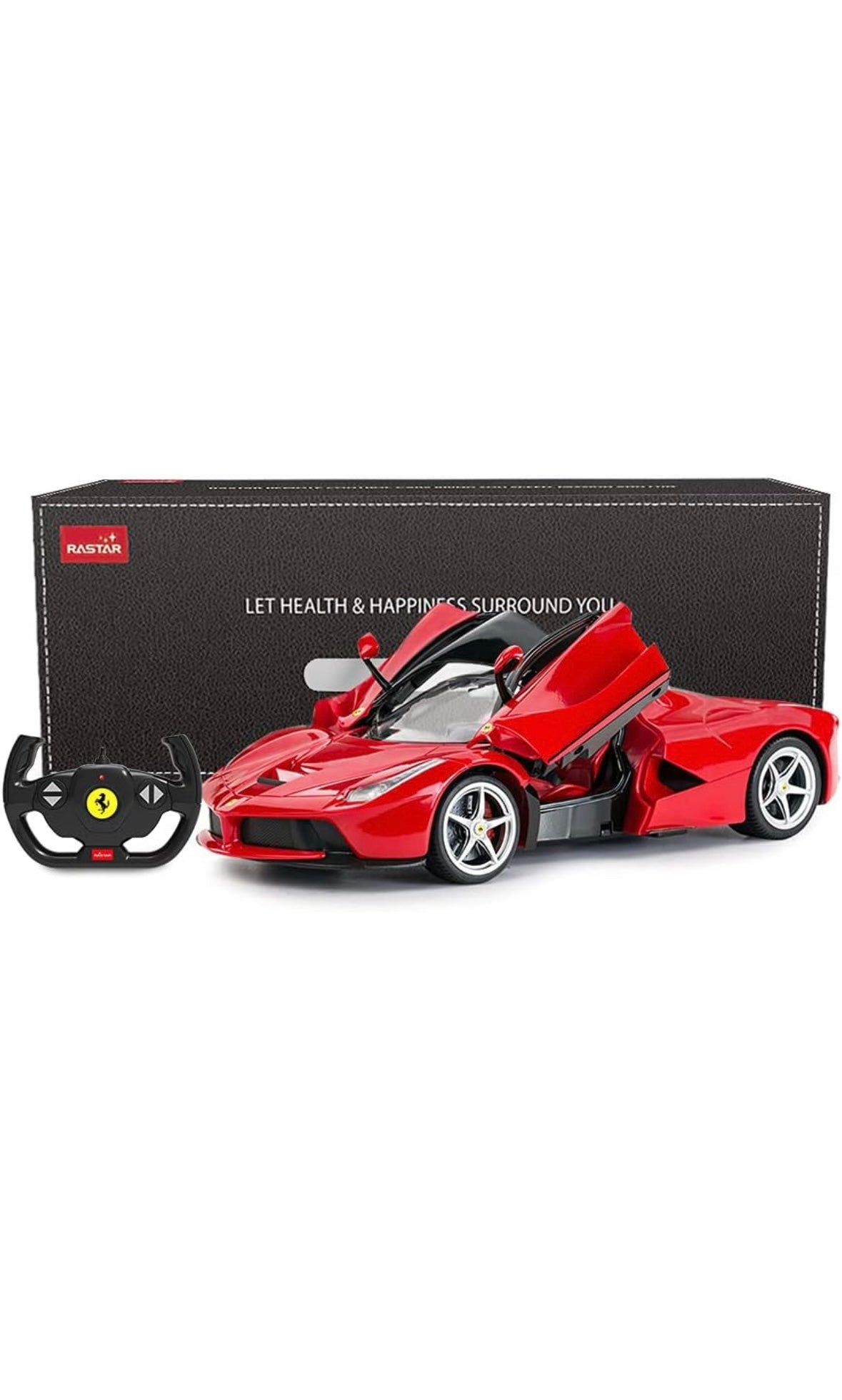 Voiture télécommandée RASTAR | Modèle de voiture jouet radiocommandée Ferrari LaFerrari à l'échelle 1/14 pour garçons et enfants, rouge