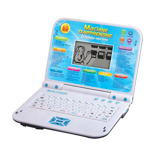 Machine d'apprentissage intelligente pour enfants, 65 fonctions, anglais et français, jouet pour enfants