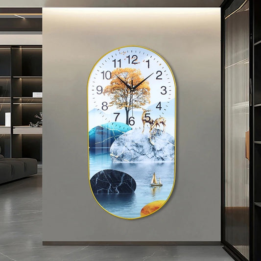 Horloge de décoration intérieure contemporaine à un seul cadran, couloir, art décoratif, peinture, portrait, quartz
Mouvement, aiguille antique, salon